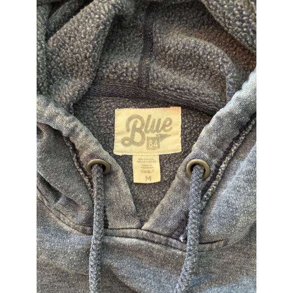 Hoodie | Mens M | Gypsy Life Surf Shop | Burnout Wash Fleece | Navy | Sweatshirt - Picture 3 of 7